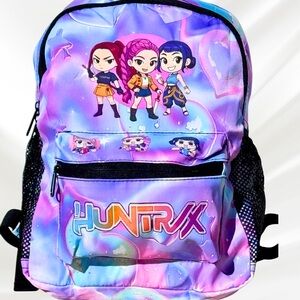 Girls Kpop Demon Hunters Huntrix Purple Mini Backpack NEW